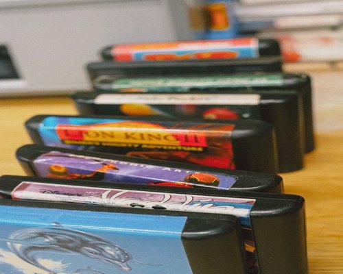 Retro console collection prepared for an exhibition in Perth